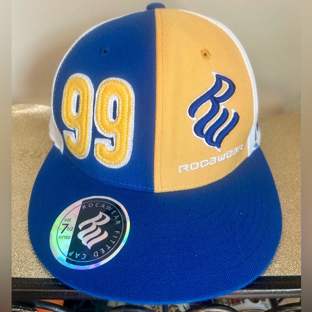 Rocawear JayZ Blue and Yellow Cap